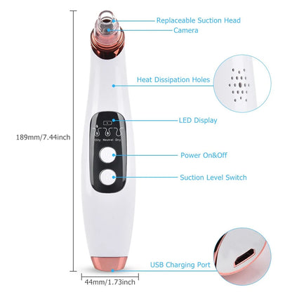 WiFi Blackhead Remover with Wireless Camera and Suction